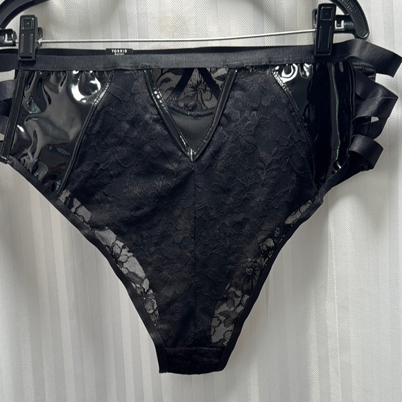Torrid Black Glossy Cheeky Panties - Picture 4 of 4